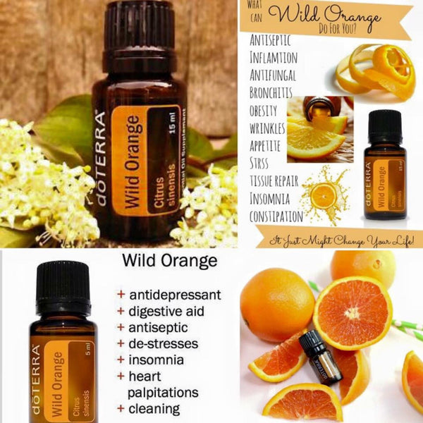 doTERRA Wild Orange Essential Oil - Powerful Cleanser and Purifying Agent, Supports Healthy Immune Function, Uplifts Mind and Body; For Diffusion, Internal, or Topical Use - 15 ml